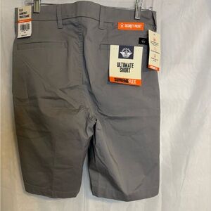 NEW! Dockers Supreme Flex Ultimate Shorts, Flat-Front Chinos - GREY